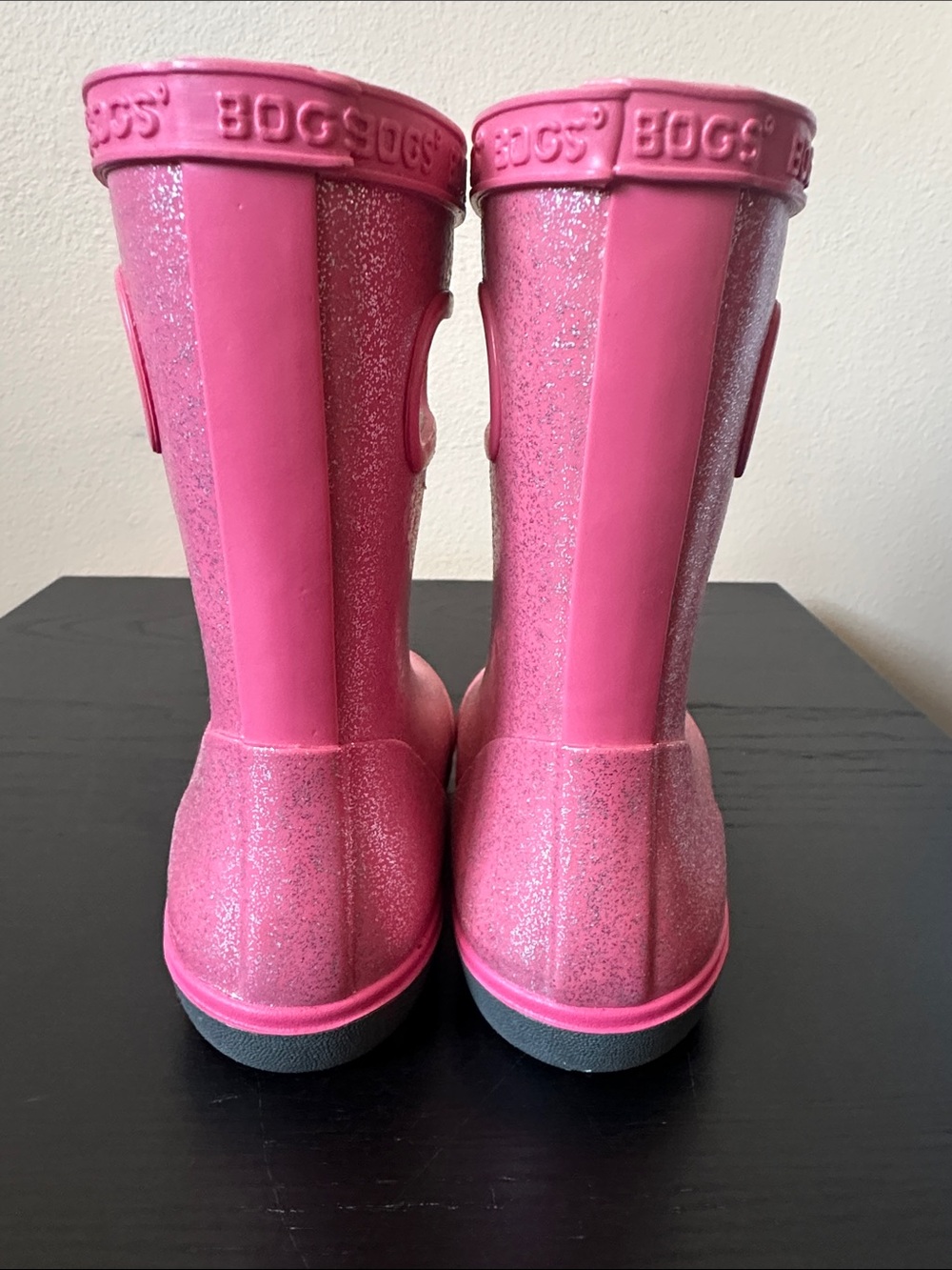 Bogs Pink Glitter Waterproof Rain Boots - Picture 6 of 10